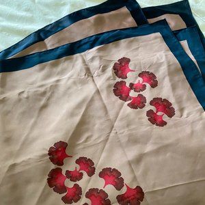 Uniqlo Pink & Blue Ginkgo Scarf